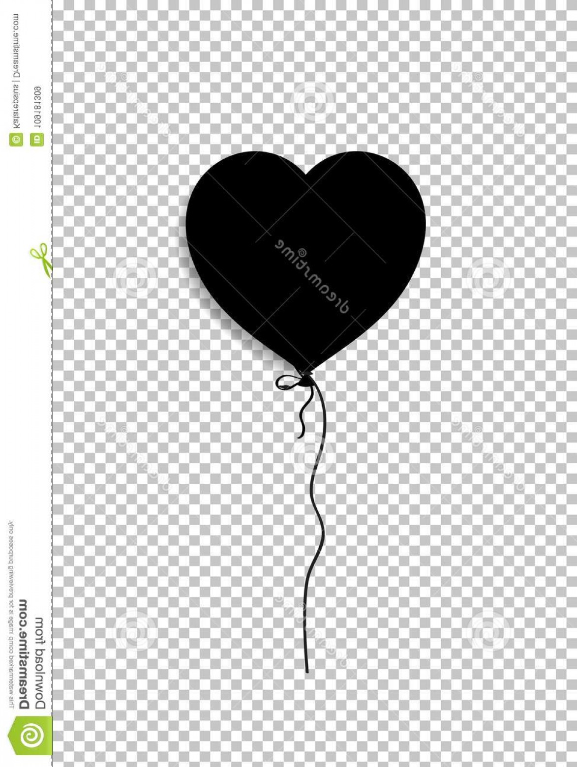 Black Silhouette Heart Shaped Helium Balloon Black Silhouette 1173x1560 Black Silhouette Heart Shaped Helium Balloon Black Silhouette
