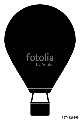 Hot Air Balloon Icon Silhouette Vector Illustration Stock Image 336x500 Hot Air Balloon Icon Silhouette Vector Illustration Stock Image