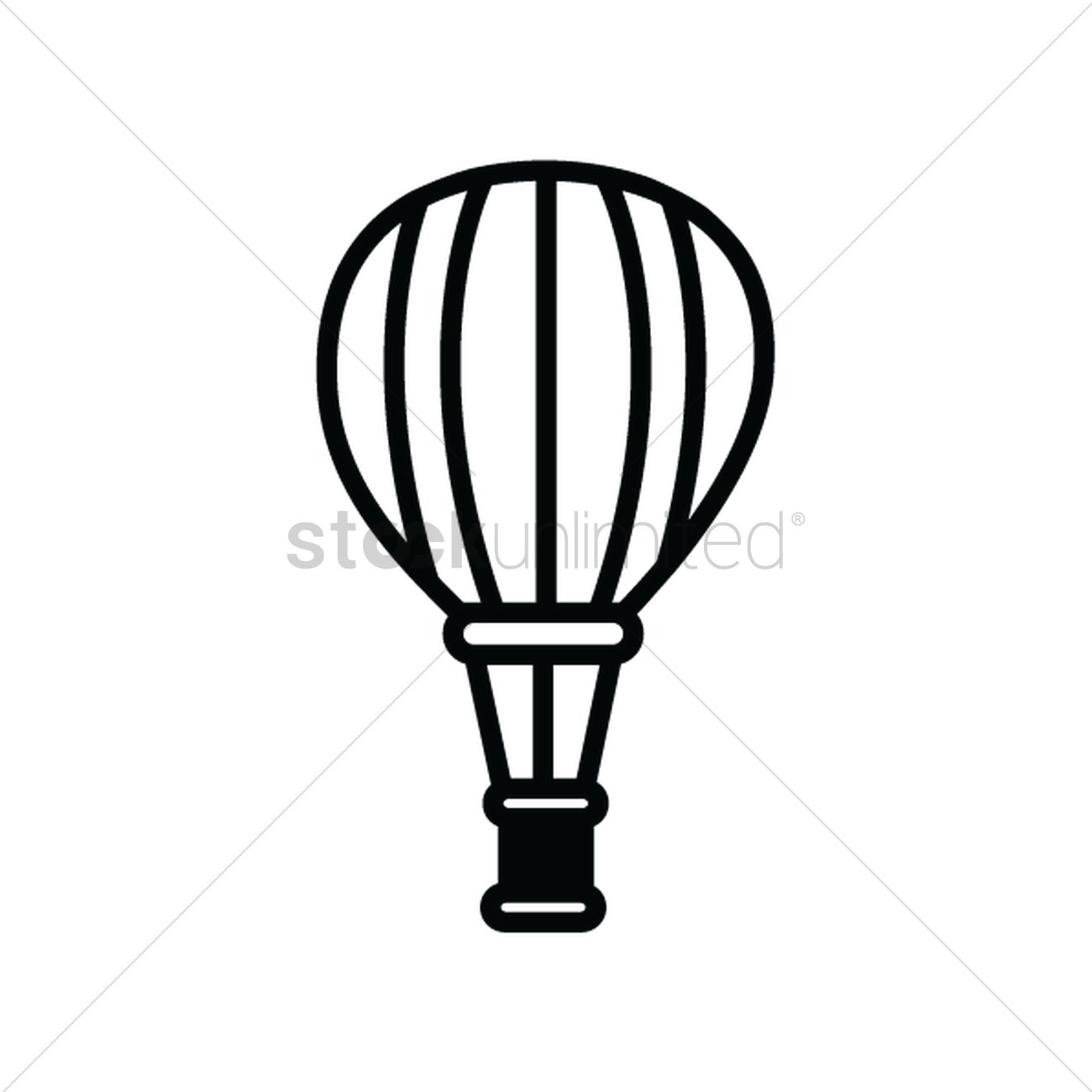Hot Air Balloon Silhouette Vector Image 1300x1300 Hot Air Balloon Silhouette Vector Image