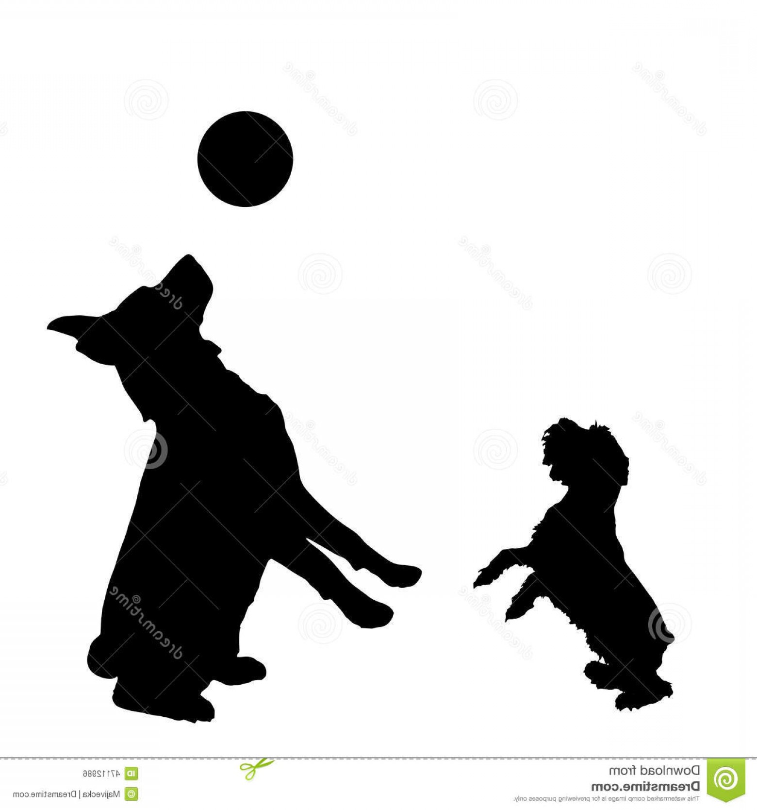 Stock Illustration Vector Silhouette Dog Playing Balloon Image 1560x1668 Stock Illustration Vector Silhouette Dog Playing Balloon Image