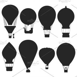 Vector Hot Air Balloons Silhouettes Newwaysys 300x300 Vector Hot Air Balloons Silhouettes Newwaysys