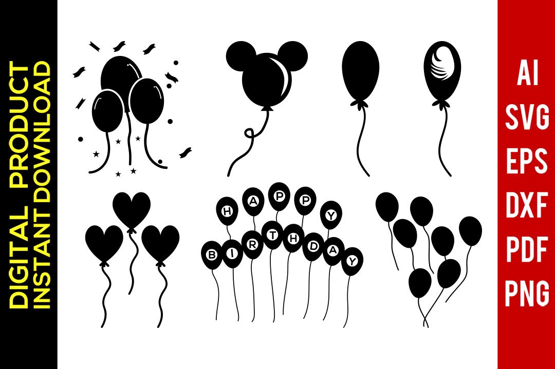 Balloons String Party Balloon Silhouette 1080x719 Balloons String Party Balloon Silhouette