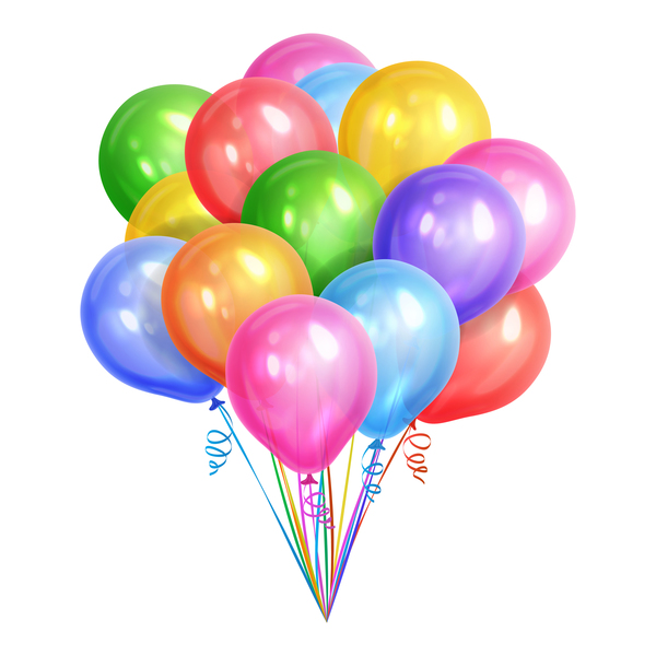 White Background With Colorful Balloon Vector Free Download 600x600 White Background With Colorful Balloon Vector Free Download
