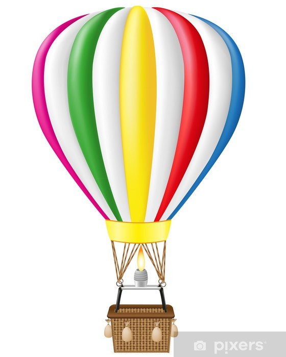 Hot Air Balloon Vector Illustration Wall Mural We Live 560x700 Hot Air Balloon Vector Illustration Wall Mural We Live