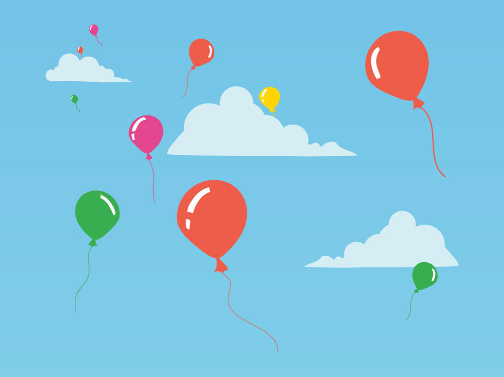 Balloons Vector Vector Art Graphics 1024x765 Balloons Vector Vector Art Graphics