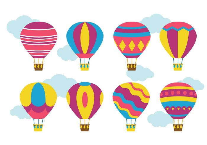 Bright Hot Air Balloon Vector 700x490 Bright Hot Air Balloon Vector