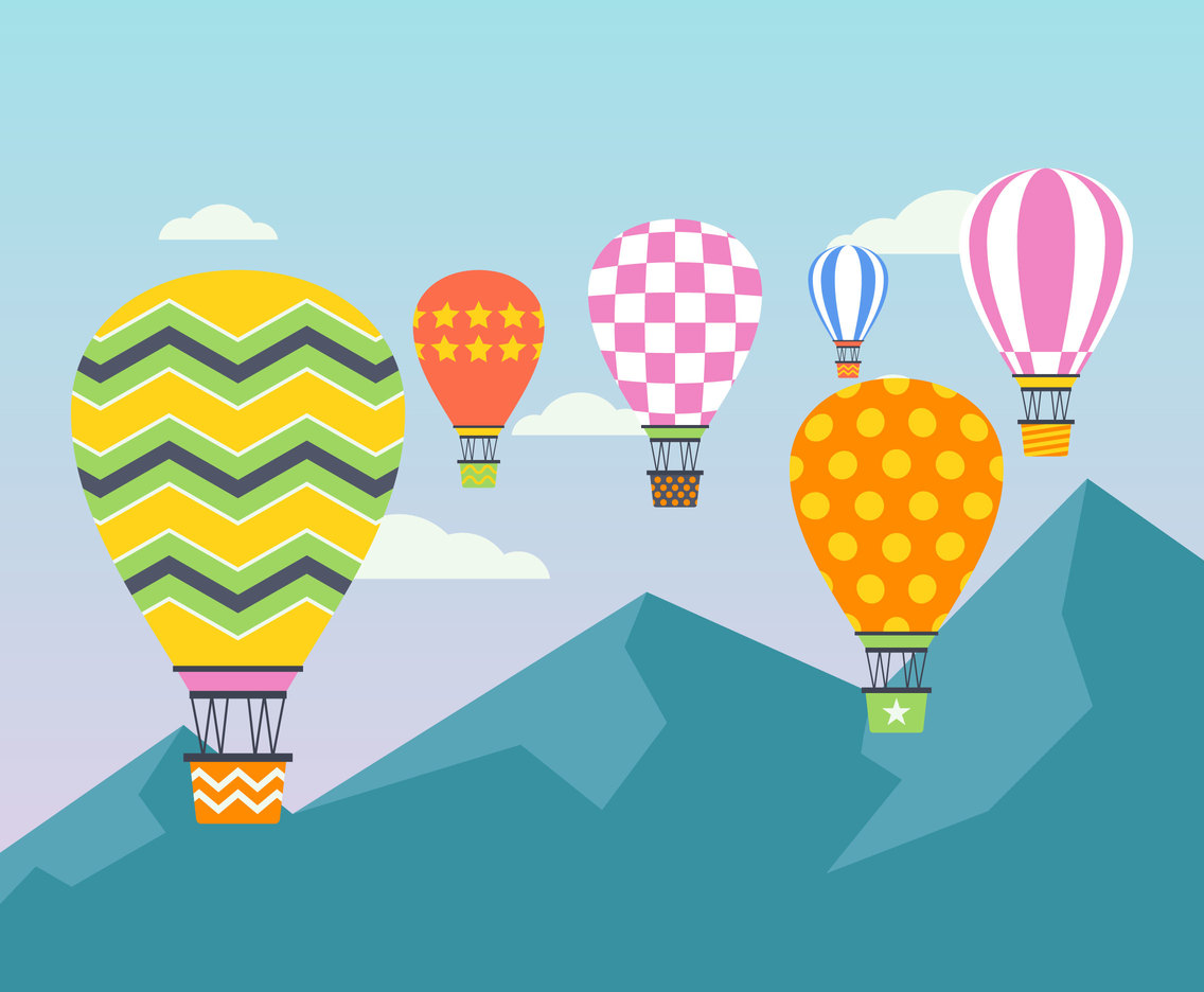 Outstanding Hot Air Balloon Vectors Vector Art Graphics 1136x936 Outstanding Hot Air Balloon Vectors Vector Art Graphics