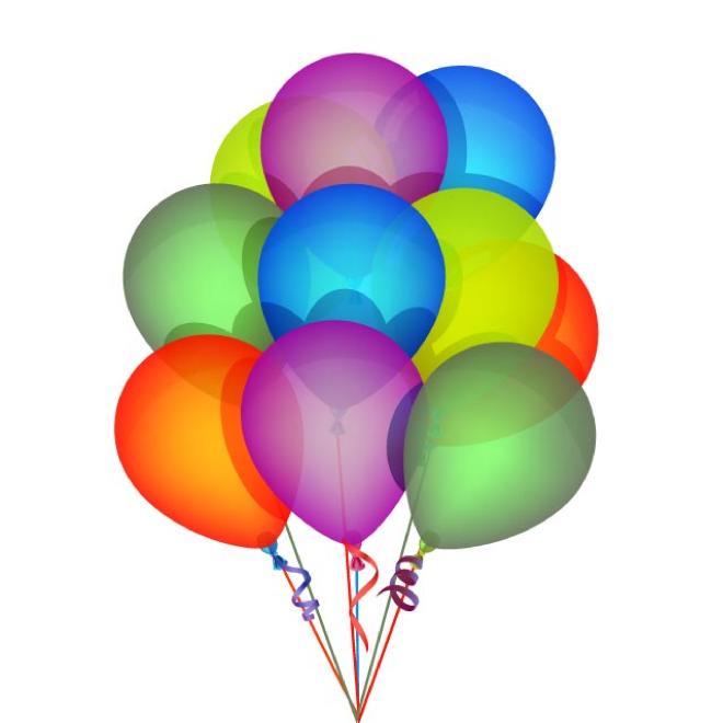 Birthday Balloons Vector 660x660 Birthday Balloons Vector