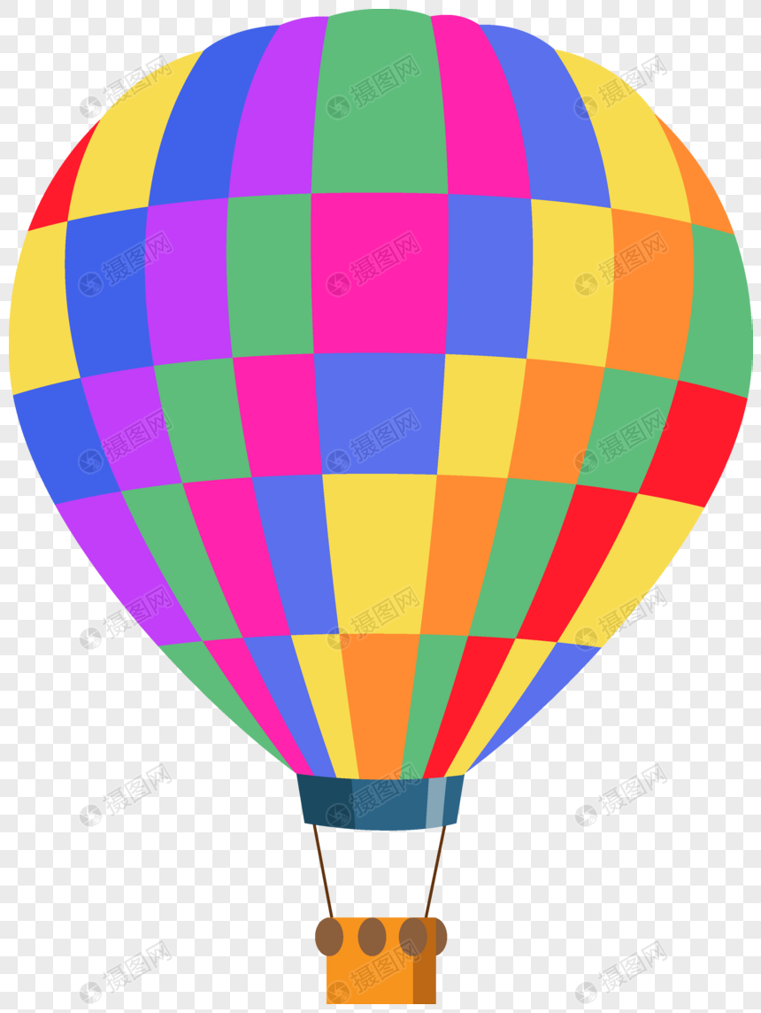 860x1144 Dream Color Hot Air Balloon Vector Material Png Image Picture Free