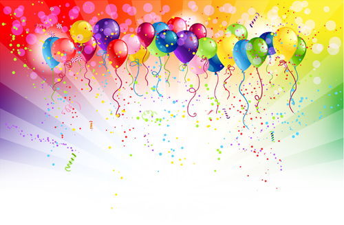 500x328 Shiny Color Balloons Vector Free Download
