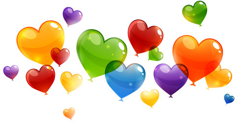 Heart Balloon Free Vector Download 480x250 Heart Balloon Free Vector Download