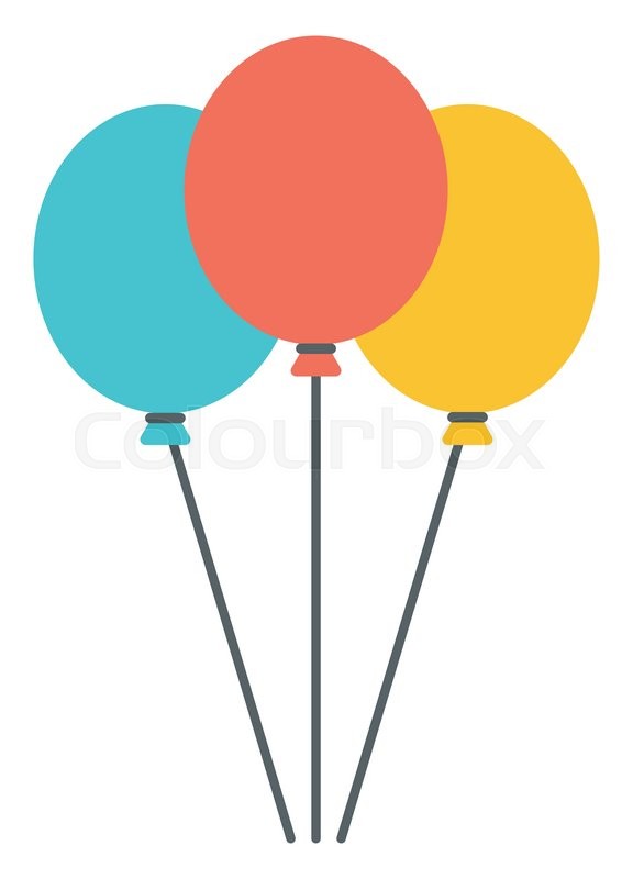 576x800 Colourful Birthday Or Party Balloons Stock Vector Colourbox