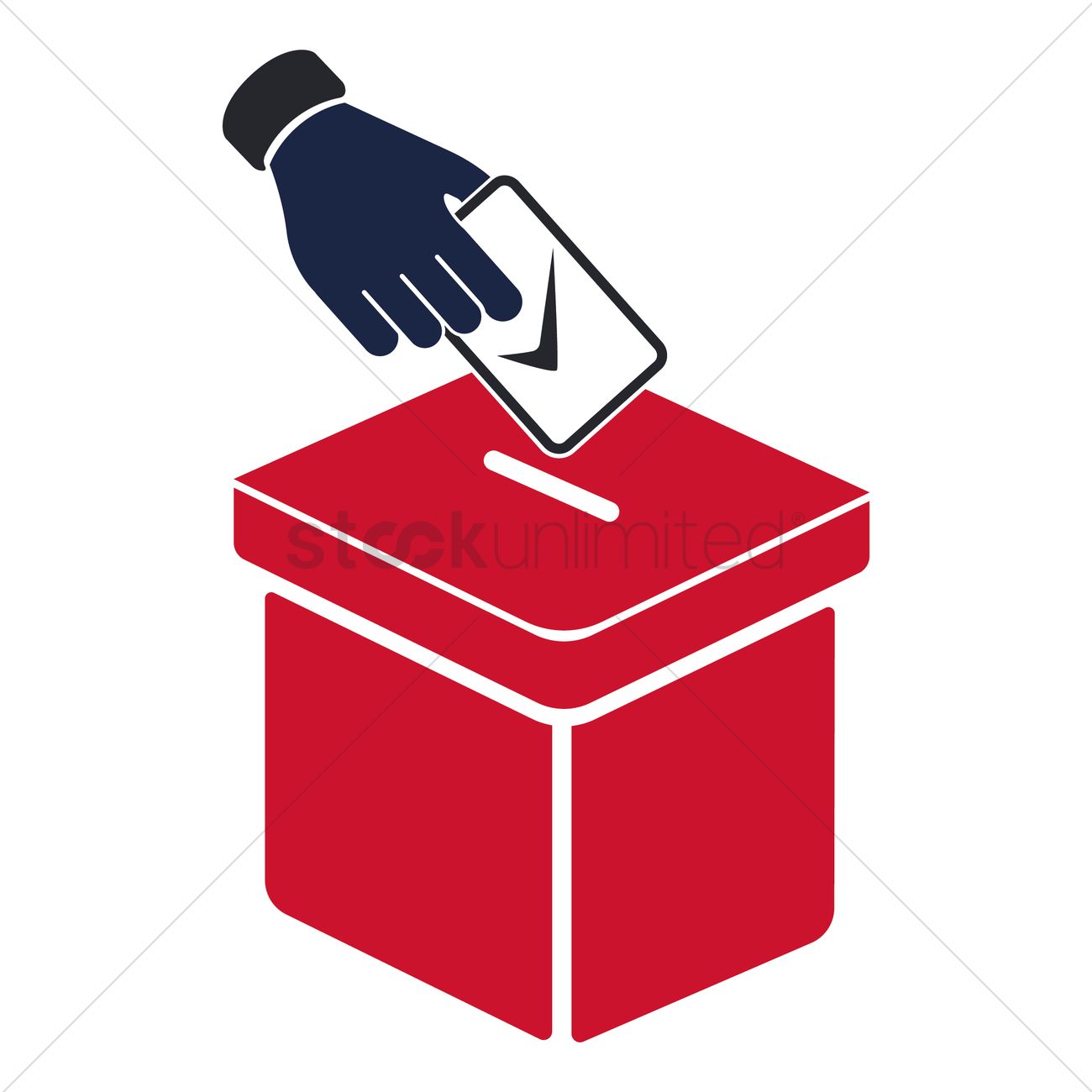 ballot box illustration vector free download