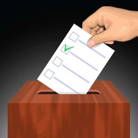 450x450 Hand Putting Voting Paper With Approved Checkmark In The Ballot