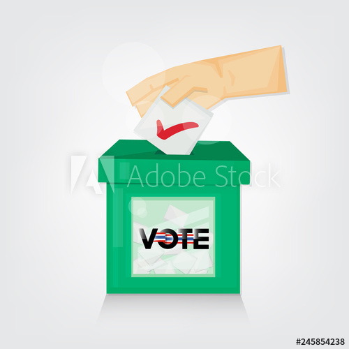 500x500 Thai General Election Hand Puts Voting Ballot In Ballot Box