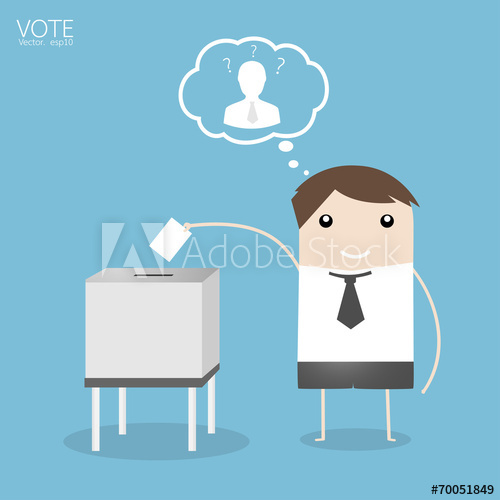 500x500 Vote, Man Voting