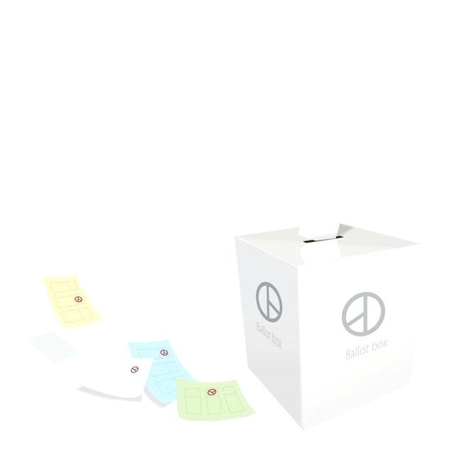 650x651 Ballot Box Vector And Cardboard Template Master Synonym