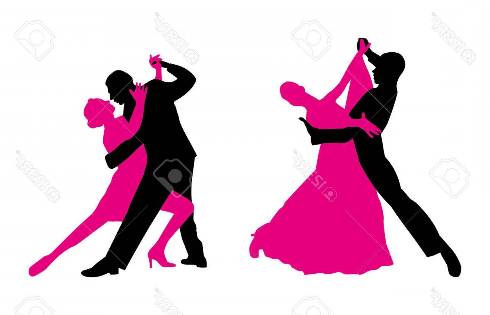 1560x1005 Photostock Vector Couples Are Dancing Vector Clip Art Magenta