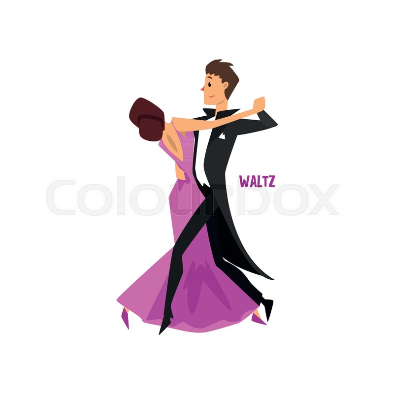 800x800 Professional Dancer Couple Dancing Stock Vector Colourbox