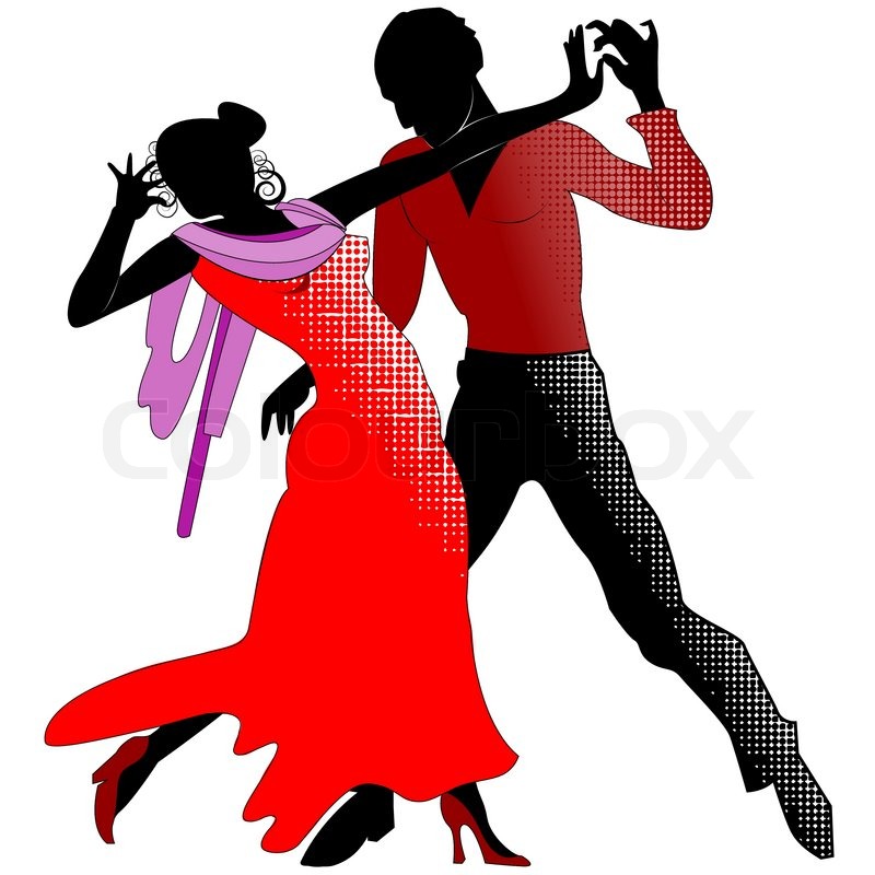 800x800 Silhouettes Of Couples In The Red Stock Vector Colourbox