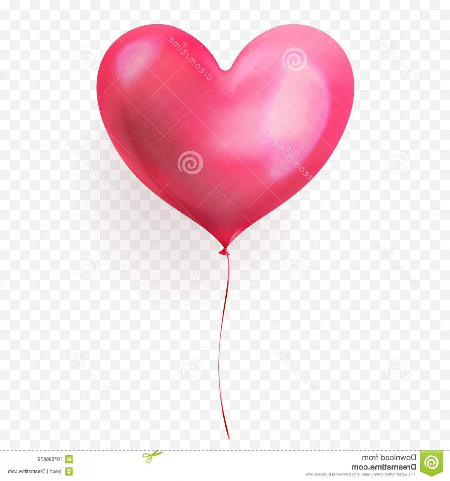 1560x1668 Heart Balloon Isolated Glossy Icon Valentines Day Wedding Birthday