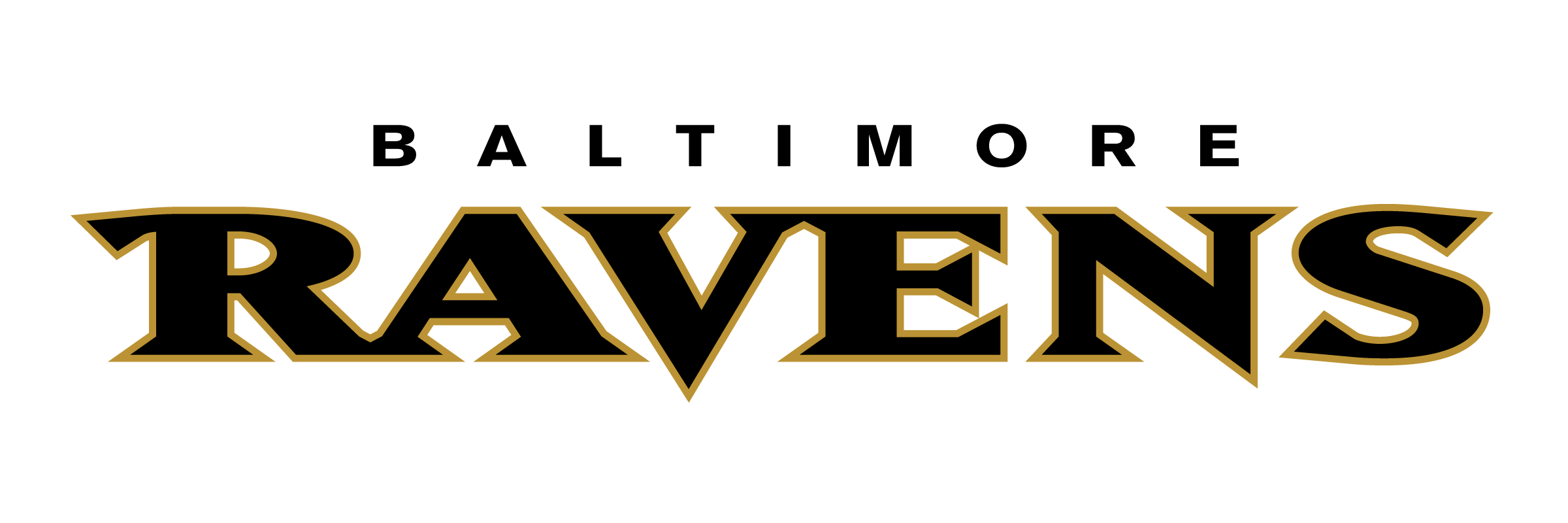 2400x800 Baltimore Ravens Logo Png Transparent Vector