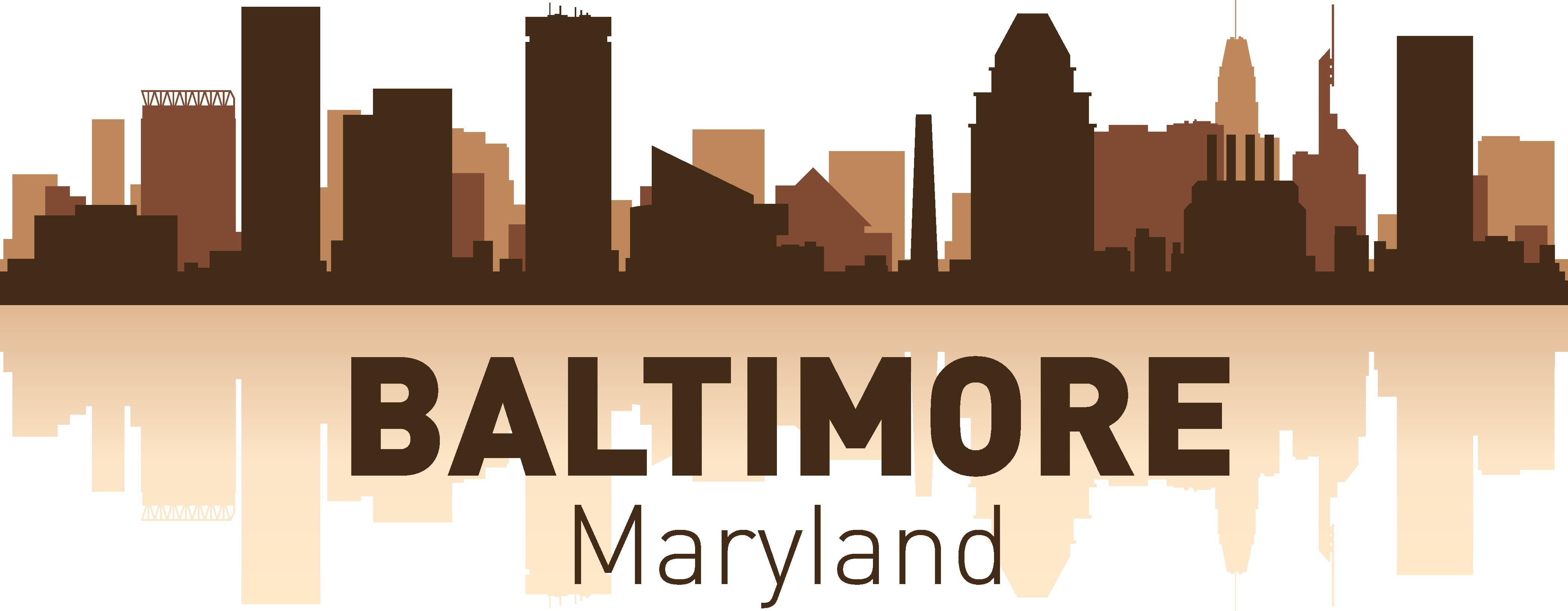 4196x1634 Baltimore Skyline Free Vector Cdr Download