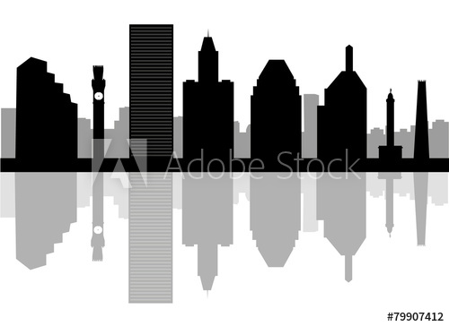 Baltimore Skyline Vector At Vectorified.com 