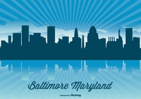 285x200 Baltimore Skyline Free Vector Graphic Art Free Download