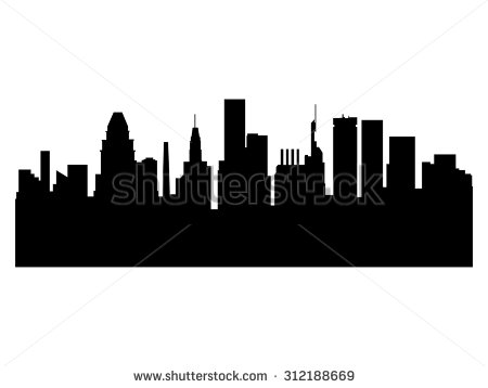 450x358 Baltimore City Skyline Silhouette