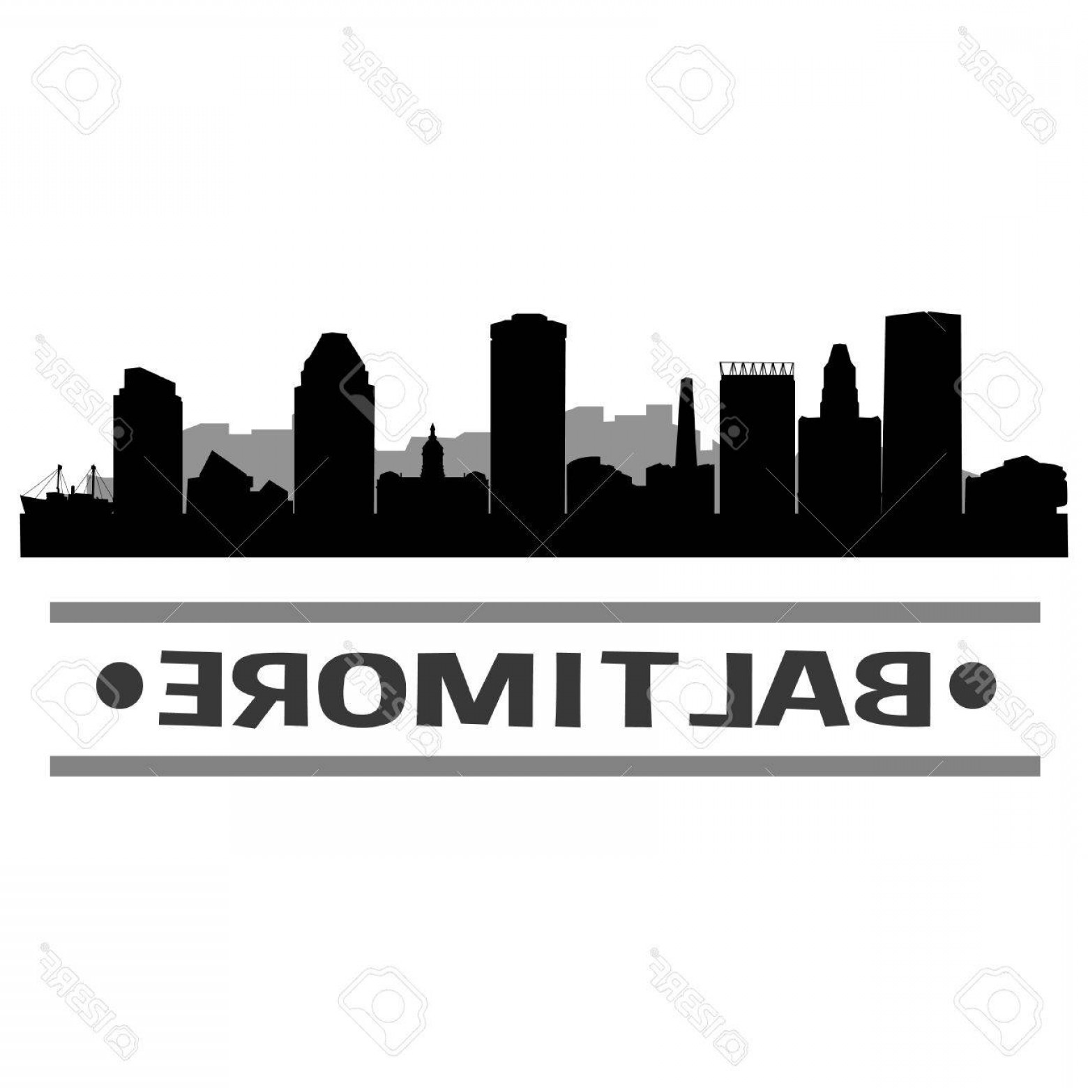 1560x1560 Photostock Vector Baltimore Skyline Vector Art City Design Soidergi