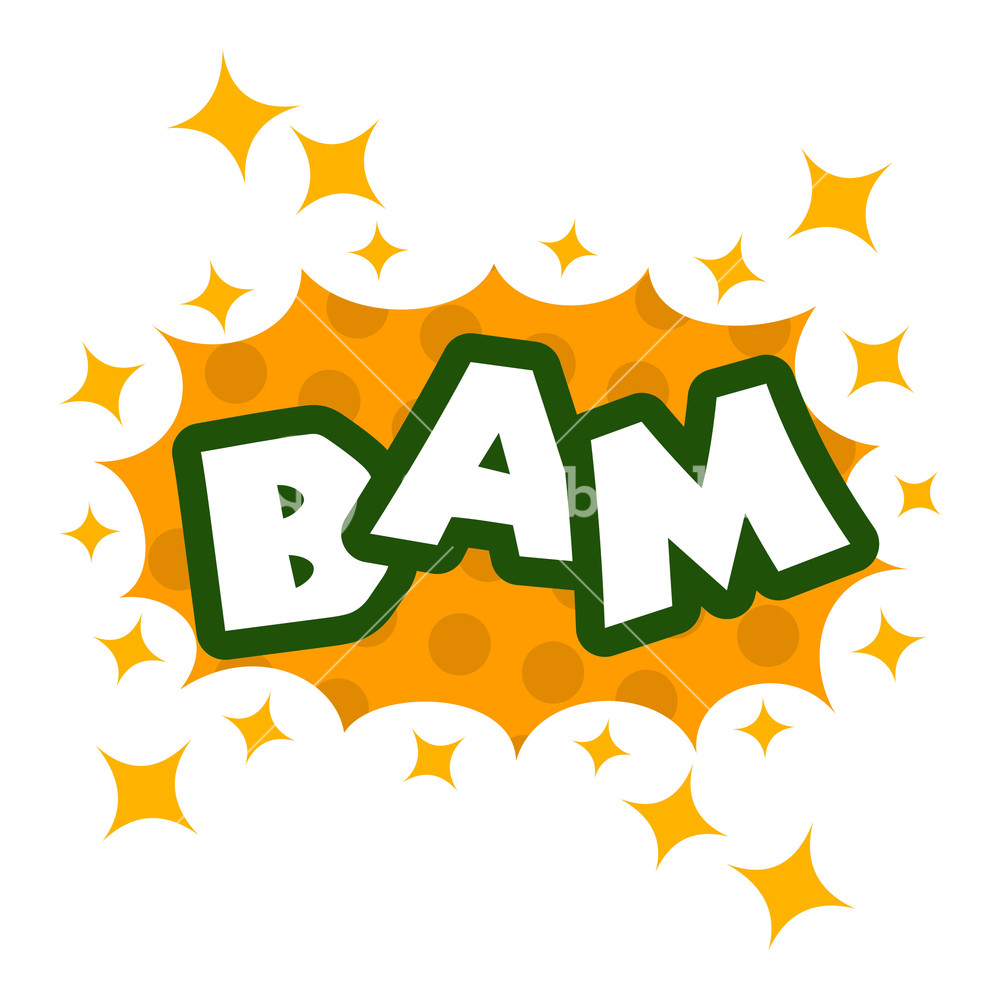 1000x1000 Bam Icon Pop Art Illustration Of Bam Vector Icon For Web Royalty