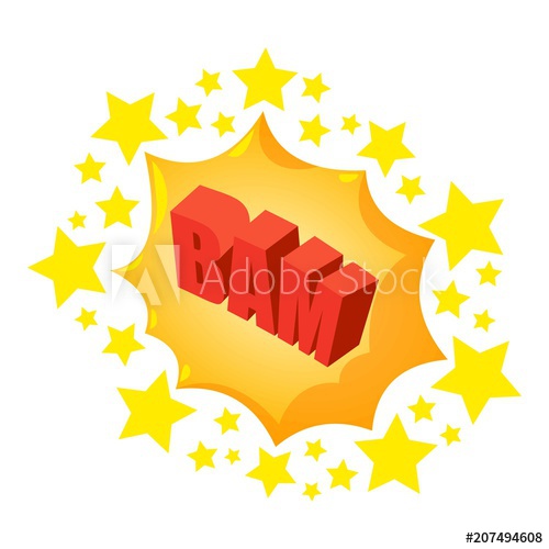 500x500 Bam Speech Bubble Icon Isometric Of Bam Speech Bubble Vector Icon