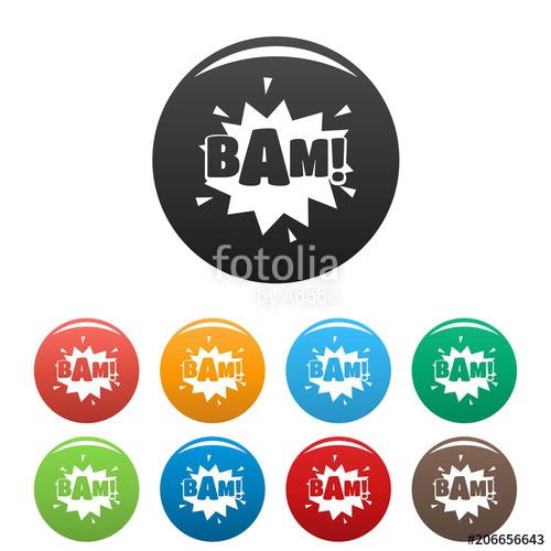 500x500 Comic Boom Bam Icon Simple Illustration Of Comic Boom Bam Vector