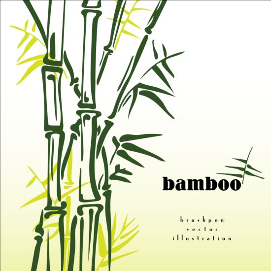 Brush Pen Bamboo Background Vector Illustration Free Download 550x550 Brush Pen Bamboo Background Vector Illustration Free Download