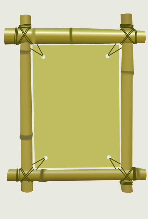 Set Of Different Of Bamboo Frame Design Vector Free Download 500x737 Set Of Different Of Bamboo Frame Design Vector Free Download