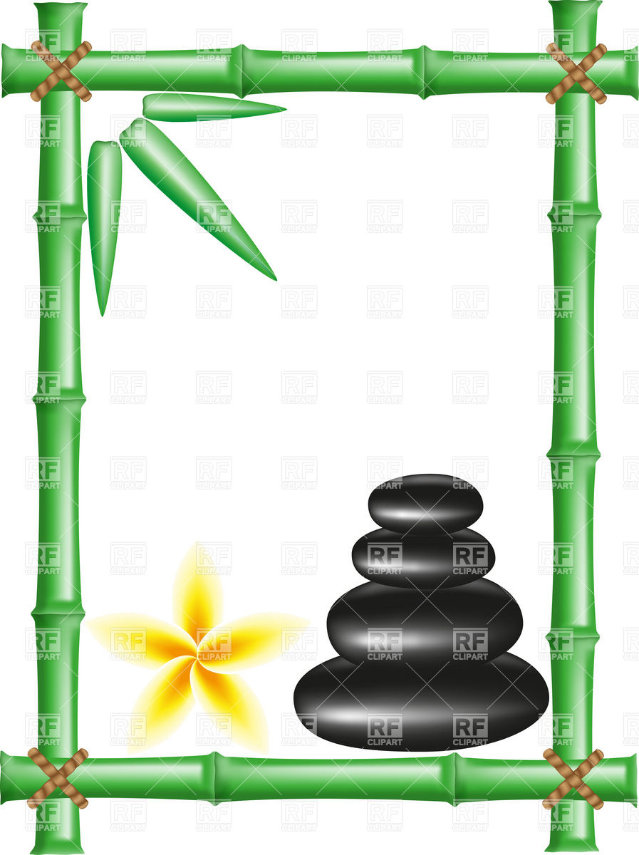 Spa Zen Stones And Bamboo Frame Vector Image Of Beauty, Fashion 897x1200 Spa Zen Stones And Bamboo Frame Vector Image Of Beauty, Fashion