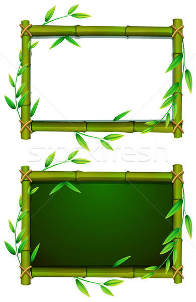 Two Boards With Bamboo Frame Vector Illustration Daniel Cole 390x600 Two Boards With Bamboo Frame Vector Illustration Daniel Cole