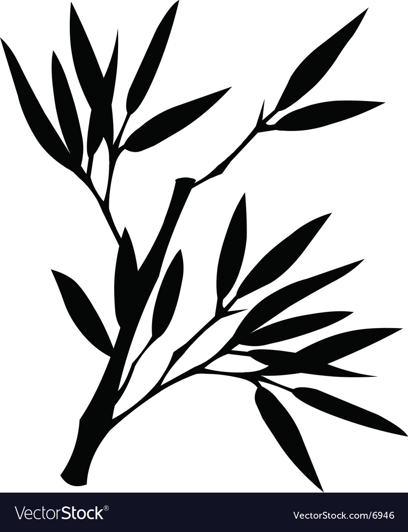 829x1080 Bamboo Leaf Silhouette