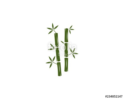 Bamboo Logo Vector Icon Illustration Design Stock Image 500x400 Bamboo Logo Vector Icon Illustration Design Stock Image