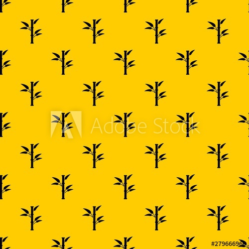 500x500 Bamboo Pattern Seamless Vector Repeat Geometric Yellow For Any