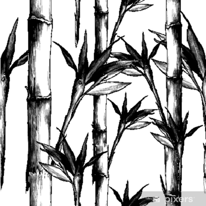 700x700 Leaves Branches Stem Bamboo Pattern Flowers Texture Frame Seamless