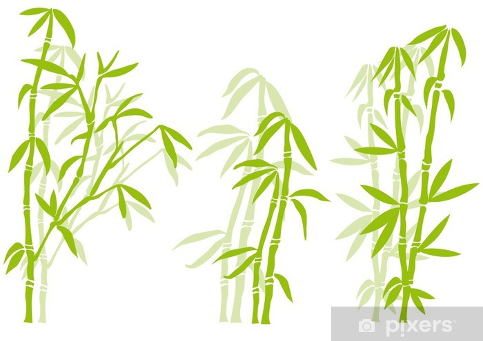 Bamboo Tree Silhouettes, Vector Wall Mural We Live 700x495 Bamboo Tree Silhouettes, Vector Wall Mural We Live
