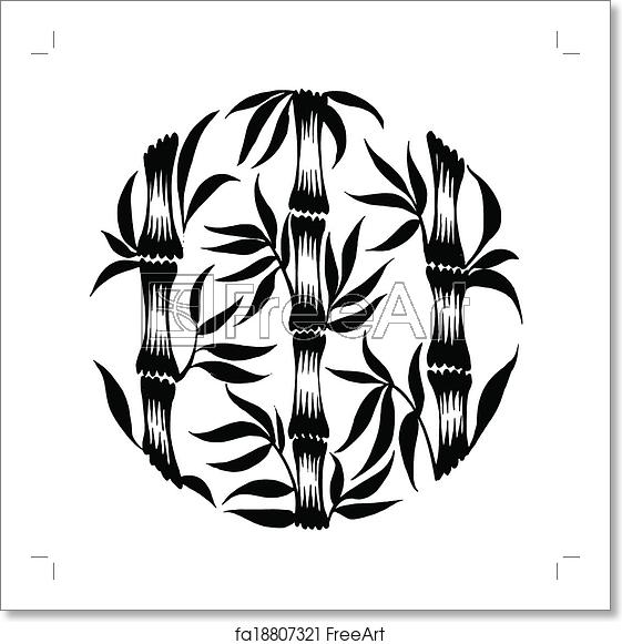 Free Art Print Of Decorative Silhouette Bamboo Vector, Artistic 561x581 Free Art Print Of Decorative Silhouette Bamboo Vector, Artistic