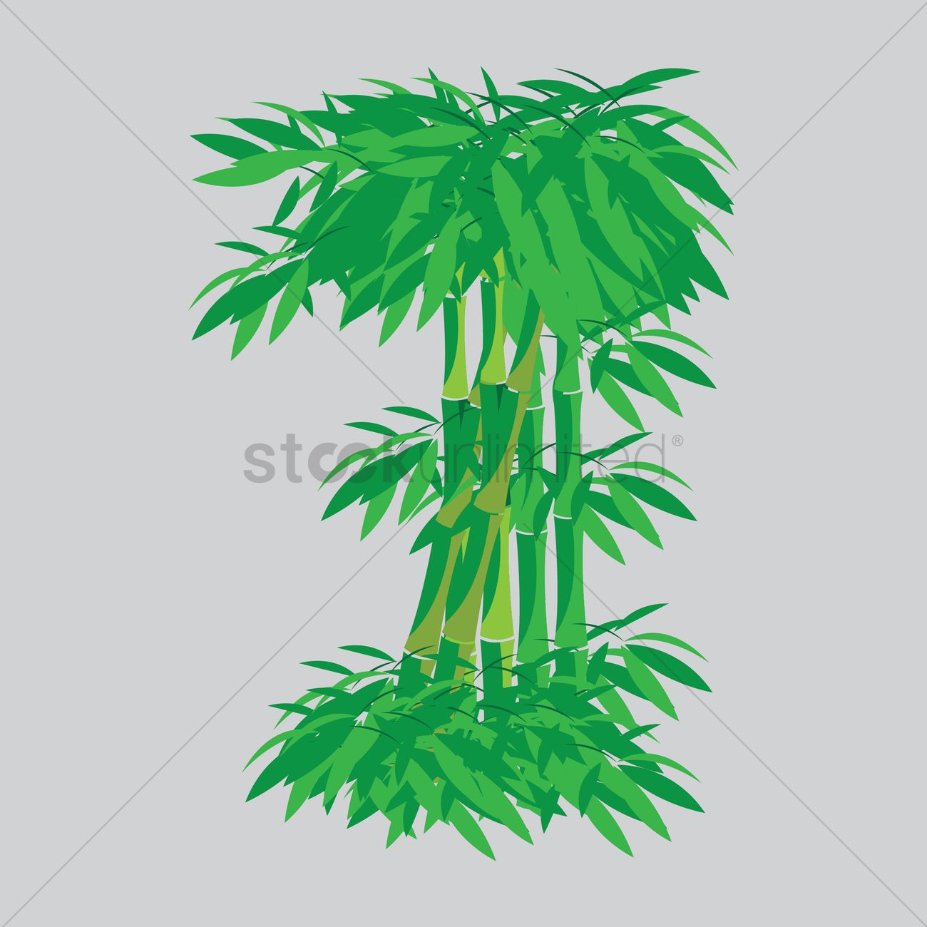 1300x1300 Bamboo Tree Vector Image