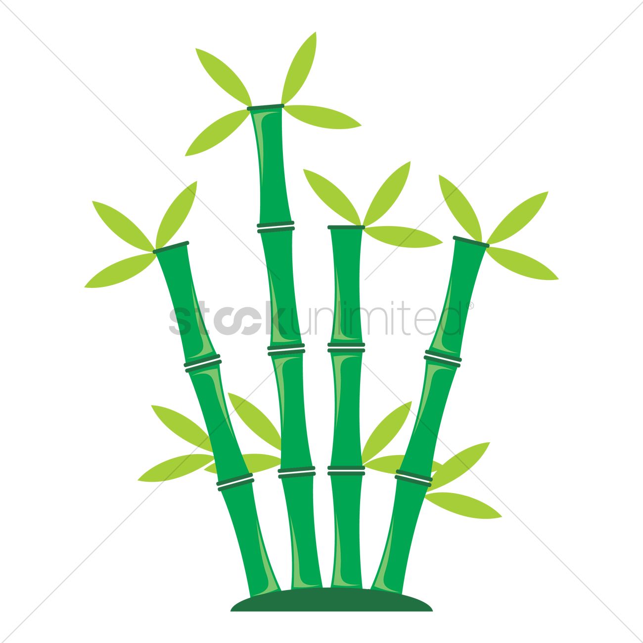 1300x1300 Bamboo Tree Vector Image