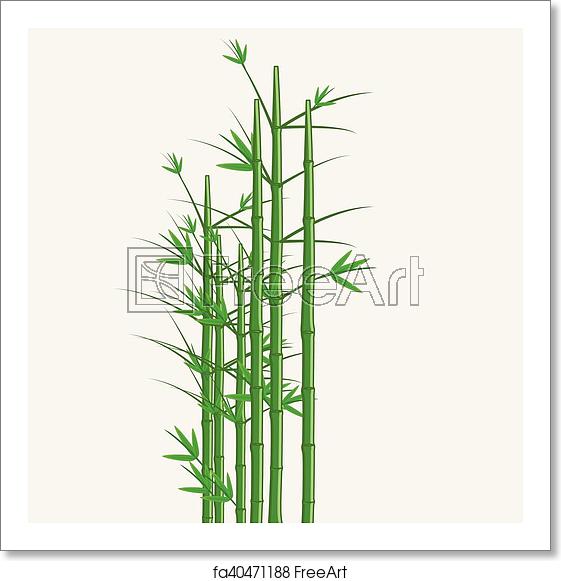 561x581 Free Art Print Of Bamboo Vector Bamboo Tree Vector Illustration