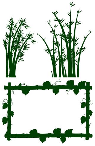 320x490 Silhouette Frame With Bamboo Tree