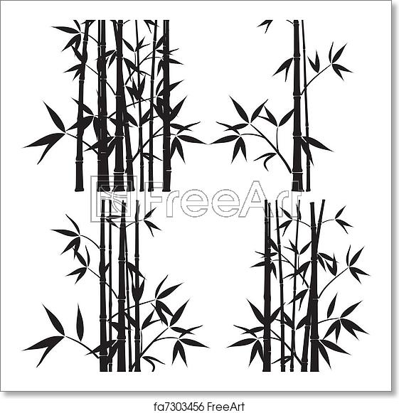 561x581 Free Art Print Of Bamboo, Vector Bamboo, Vector Illustration