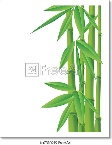 450x580 Free Art Print Of Bamboo Bamboo, Vector Illustration With Copy